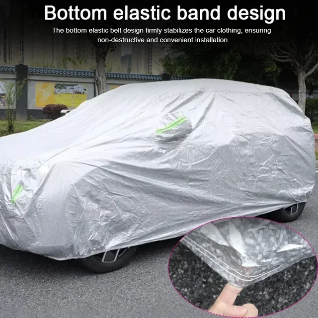 210T Polyester Waterproof For CUPRA ATECA BORN FORMENTOR LEON SPORTSTOURER TAVANSCAN TERRAMAR Car Cover Auto Dustproof Anti-UV 3