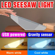 

LED Night Lamp Bedside Table Light USB Reading Lamp Gravity Sensing Dimmable Light Bedroom Decoration Desk Lamp Atmosphere Bulb