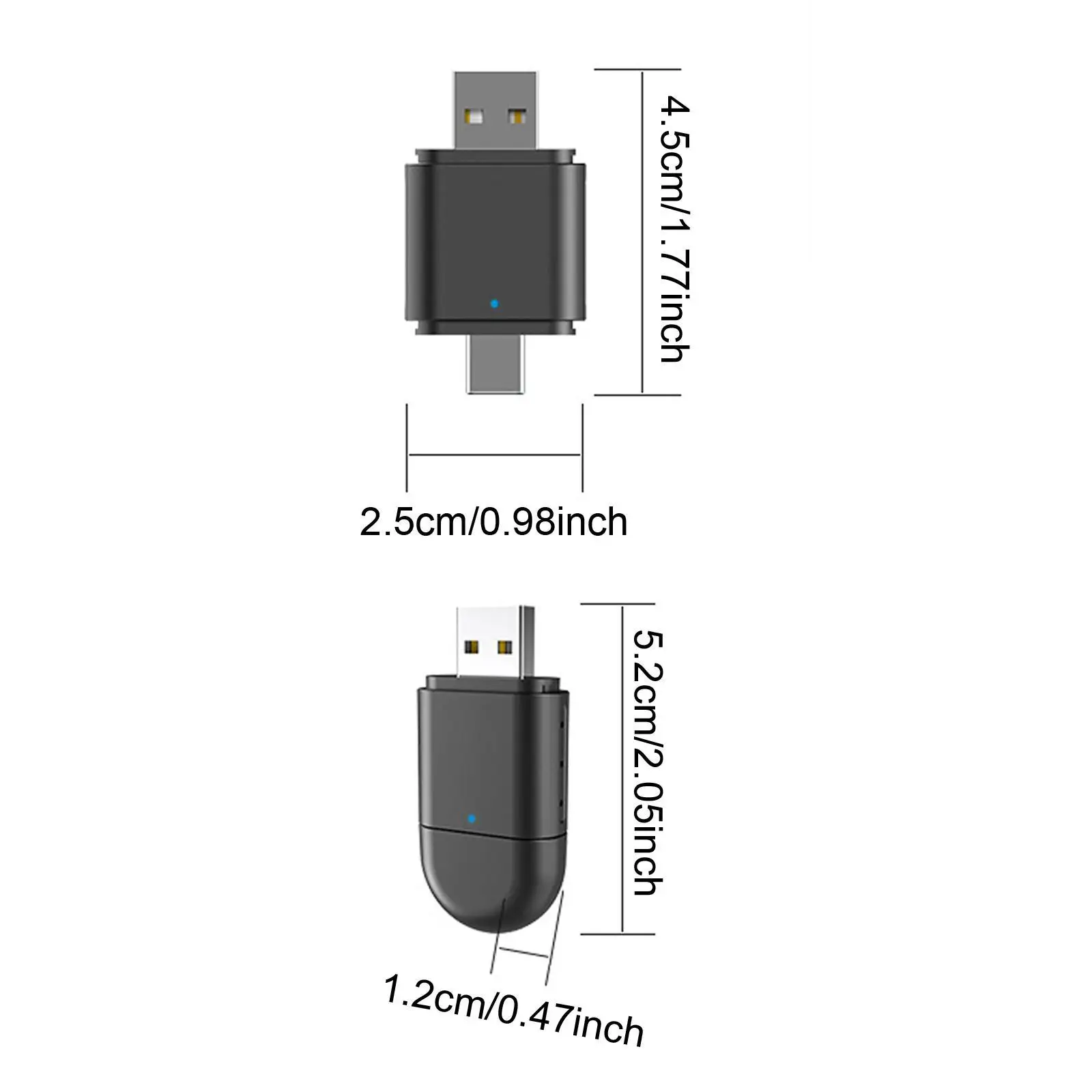 어댑터 무선 카플레이 박스 USB 타입 C 듀얼 인터페이스 자동차 어댑터 운전 경험을 위한 자동 인식 저장 장치