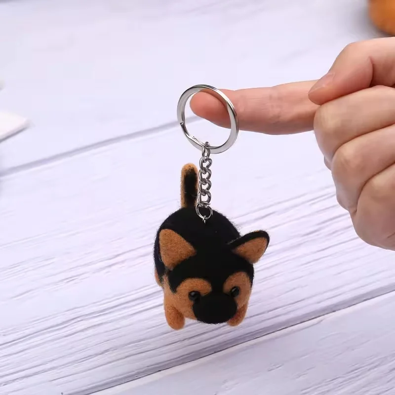 Non-Finished Dog Cat Handmade Wool Felting Material Package For Doll Making Toy DIY Child Needle Felting Tool Kit Pendant Making