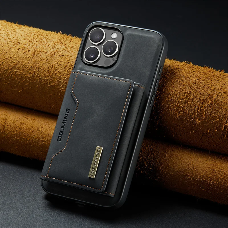 Luxuriöse Magnetische Leder-Brieftaschenhülle für iPhone 18 17 Pro Max 11 12 13 14 15 16 iPhone18 Magnet-Ständer Geld- und Kartenhalter Cover – Detail 17
