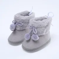 Winter Snow Baby Boots Newborn Warm Booties Soft Sole First Walkers Shoes for Baby Girls Boys Infant Shoes Toddler 0-18Months 4