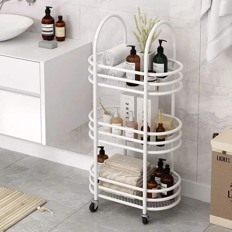 Kitchen Islands Trolleys Beauty Salon Trolley with Wheels Mobile Barber Shop Nail Tool Cart Storage Rack Multifunctional Racks