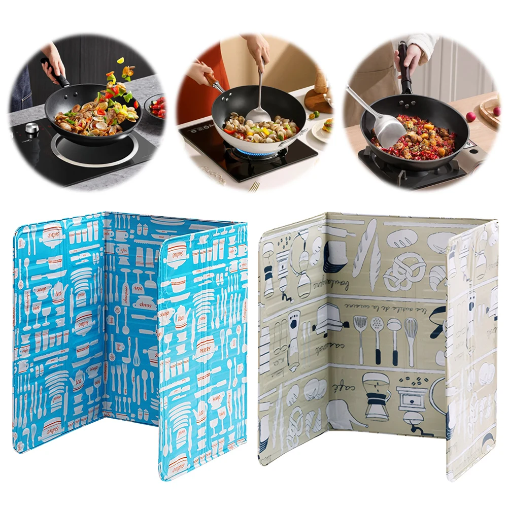 Kitchen Oil Proof Guard Aluminum Foil Gas Stove Oil Splash Guard Kitchen Gas Stove Baffle Kitchen Supplies