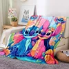 Stitch Flannel Fluffy Throw Camping Blanket for Children Sofa Throw Blanket Modern Fashion Gift Miniso Girlfriend Gift 5