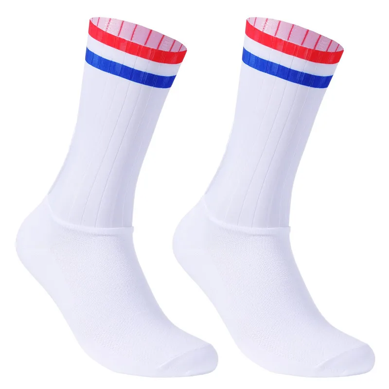 Chaussettes De Cyclisme Anti-dérapantes Avec Silicone - Taille Unique, Aérodynamiques, Pour Vélo, Running, Sport
