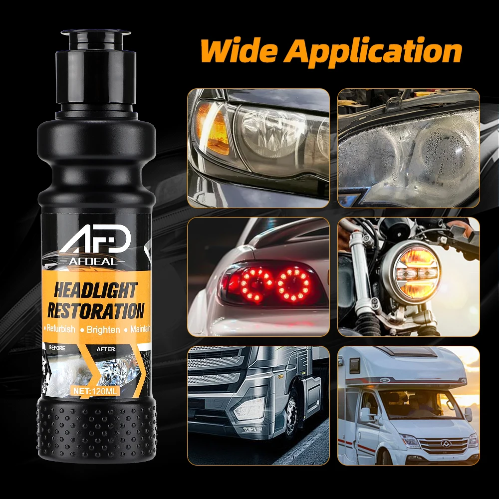 Car Headlight Restoration Polishing Headlamp Scratch Remover Repair Cleaning Paste Remove Oxidation Headlight Polish Liquid: 3 - 5 Days Free Delivery Only UK