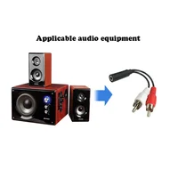 3.5mm Jack Male to 2 RCA Female Jack RCA Stereo Y Audio Cable Converter Adapter High Quality wholesale - Image 5