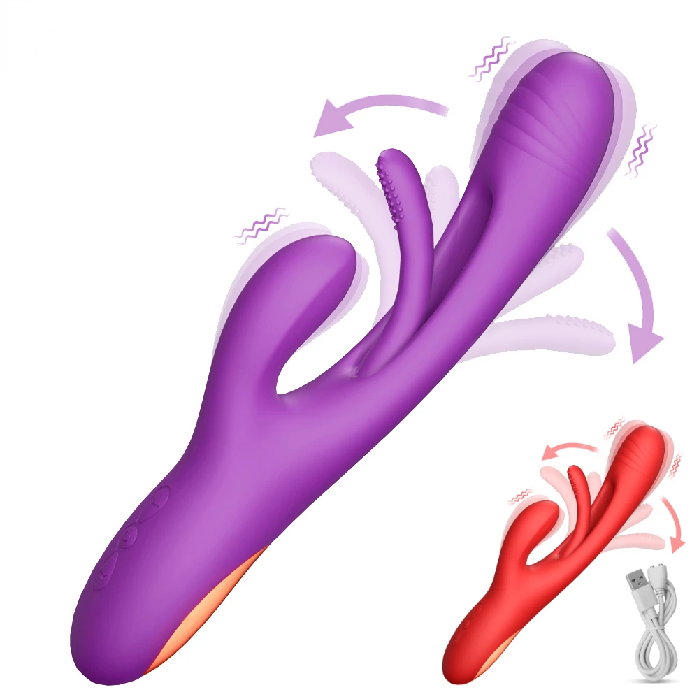 Kaninchen Klopfen G-Punkt Klopfen Vibrator für Frauen Klitoris Klitoris Stimulator Leistungsstarke 21 Modi Sex Spielzeug Weibliche Goo_voghion.com