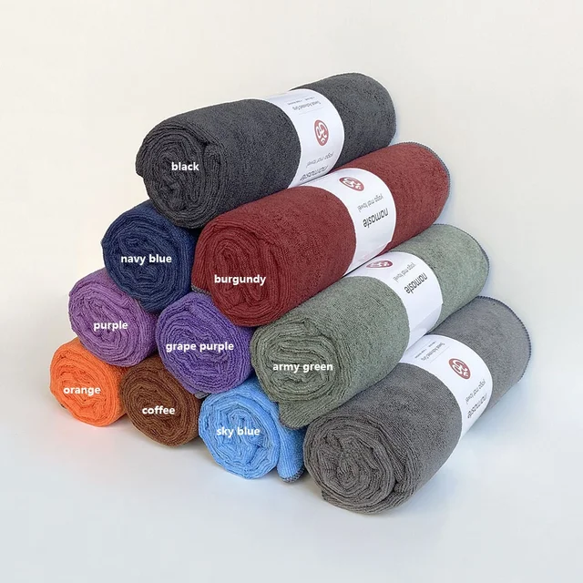 Non-Slip Qui-Dry Fitn Pilates Mat Yoga Exercise Towel hine Waable Sports Yoga Blanket Absorbent Sweat Wipe Mat 4