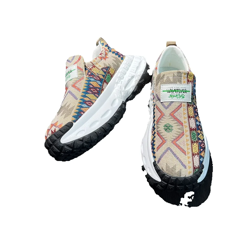 Unbeatable Quality Men's 2025 New Spring Trendy Brand Casual Running Sports Tire Thick Sole Height Increasing Dad Shoes_voghion.com