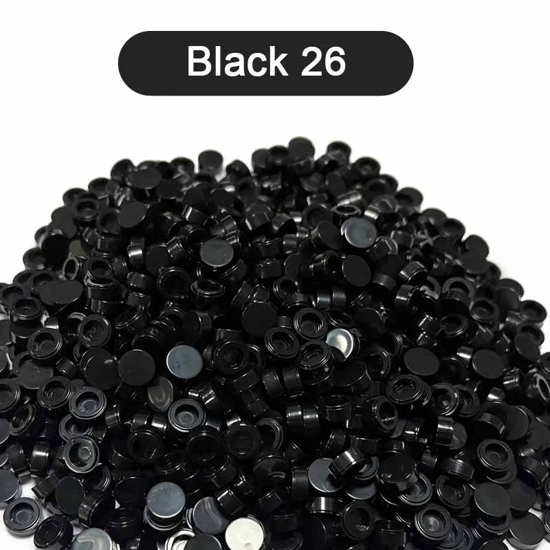 300PCS Grey Color Round Tile 1x1 98138 Building Block Part Brick for Kid Pixel Art Remix Painting QR Code Gift Children DIY Toy 3