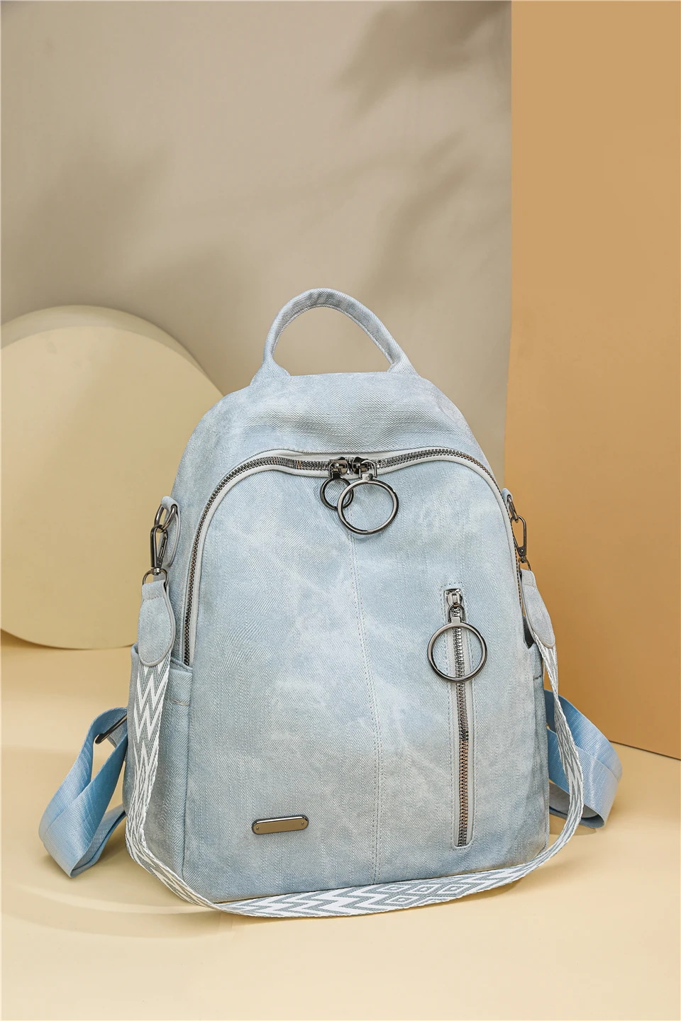 Fashion Daypack High Quality Pu Leather Backpack Women Bagpack Ladies Shoulder Bag Designer Large Capacity School Bag for Girls