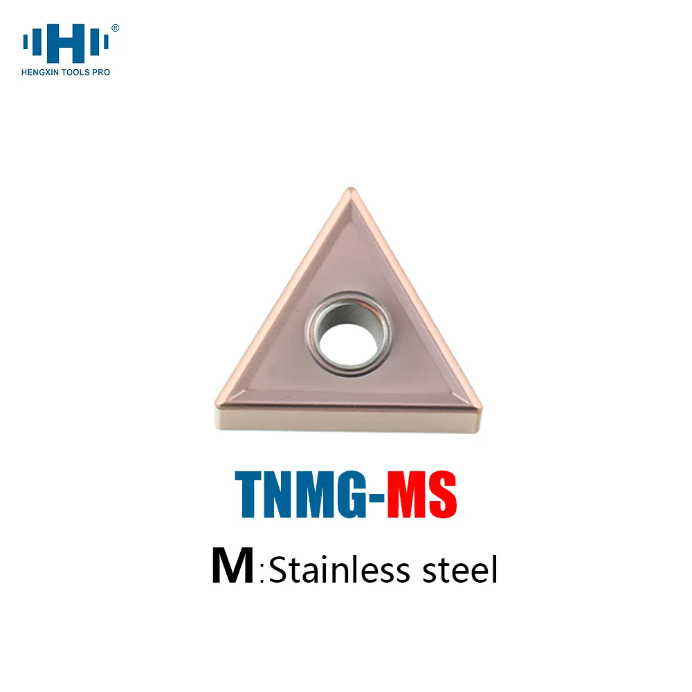 

HENGXIN TNMG TNMG160404 TNMG160408 MS Carbide Inserts TNMG MS External Turning Tools CNC Lathe Cutter Tool CVD High-quality