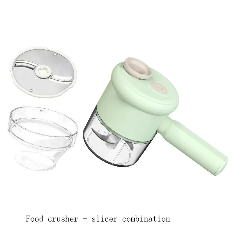 Vegetable Chopper 1PC Home Use USB Charging Garlic Automatic Slicing Multifunctional Chopper Handheld Kitchen Cooker