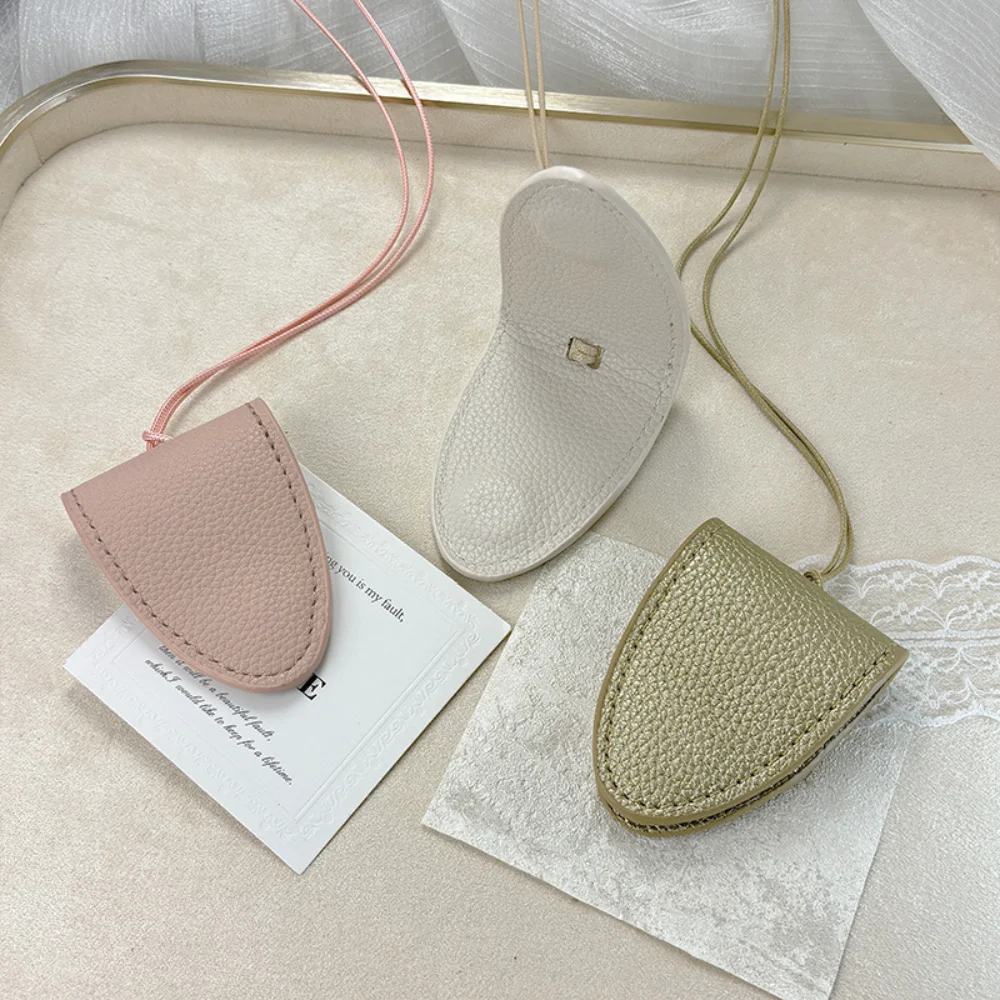 Hanging Neck Sunglasses Eyeglasses Storage Bag PU Leather Magnetic Glasses Clip Cover Anti-lost Key Case Holder Pendant 2025 New
