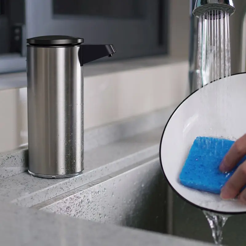 de aço inoxidável usb recarregável inteligente dispensador
