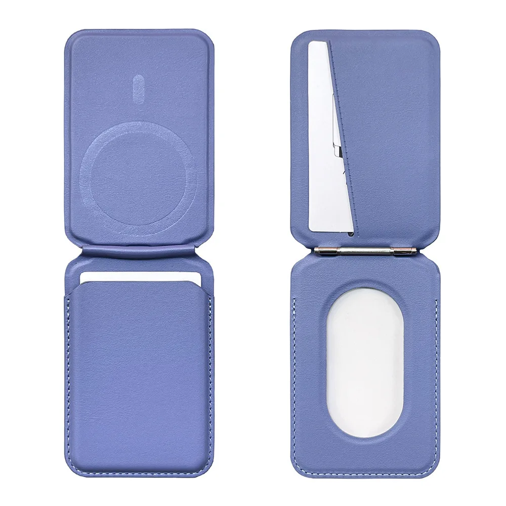 Universal Magnetic Wallet Stand with Rotating Kickstand and Card Holder – Premium PU Leather Case Accessory