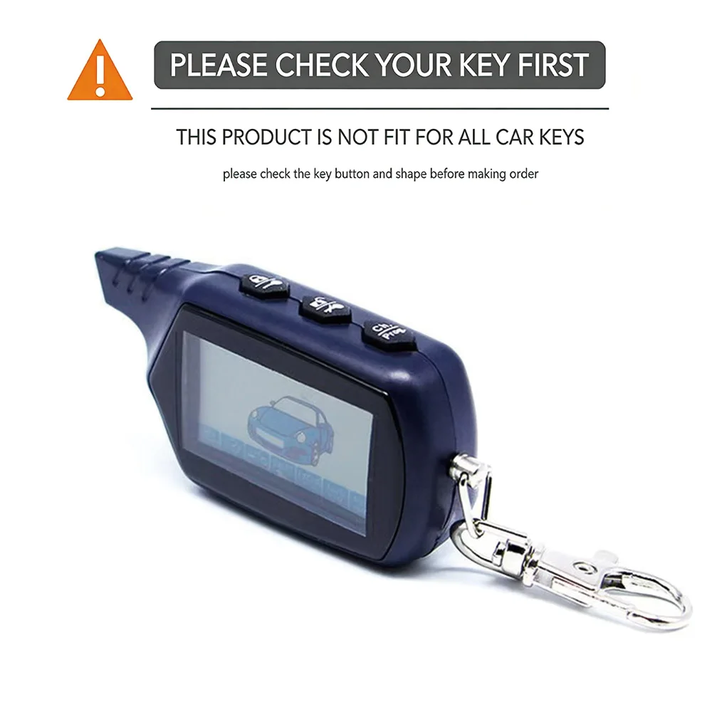 Silicone Protective Car Key Cover for Two-Way Alarm Keychain