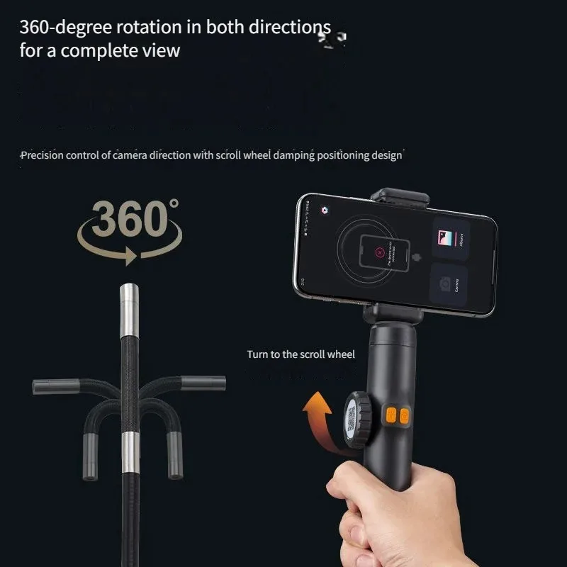 스티어링 내시경 휴대폰 카메라 고화질 카메라 HD 1080P 자동차 에어컨 파이프라인 감지 방수