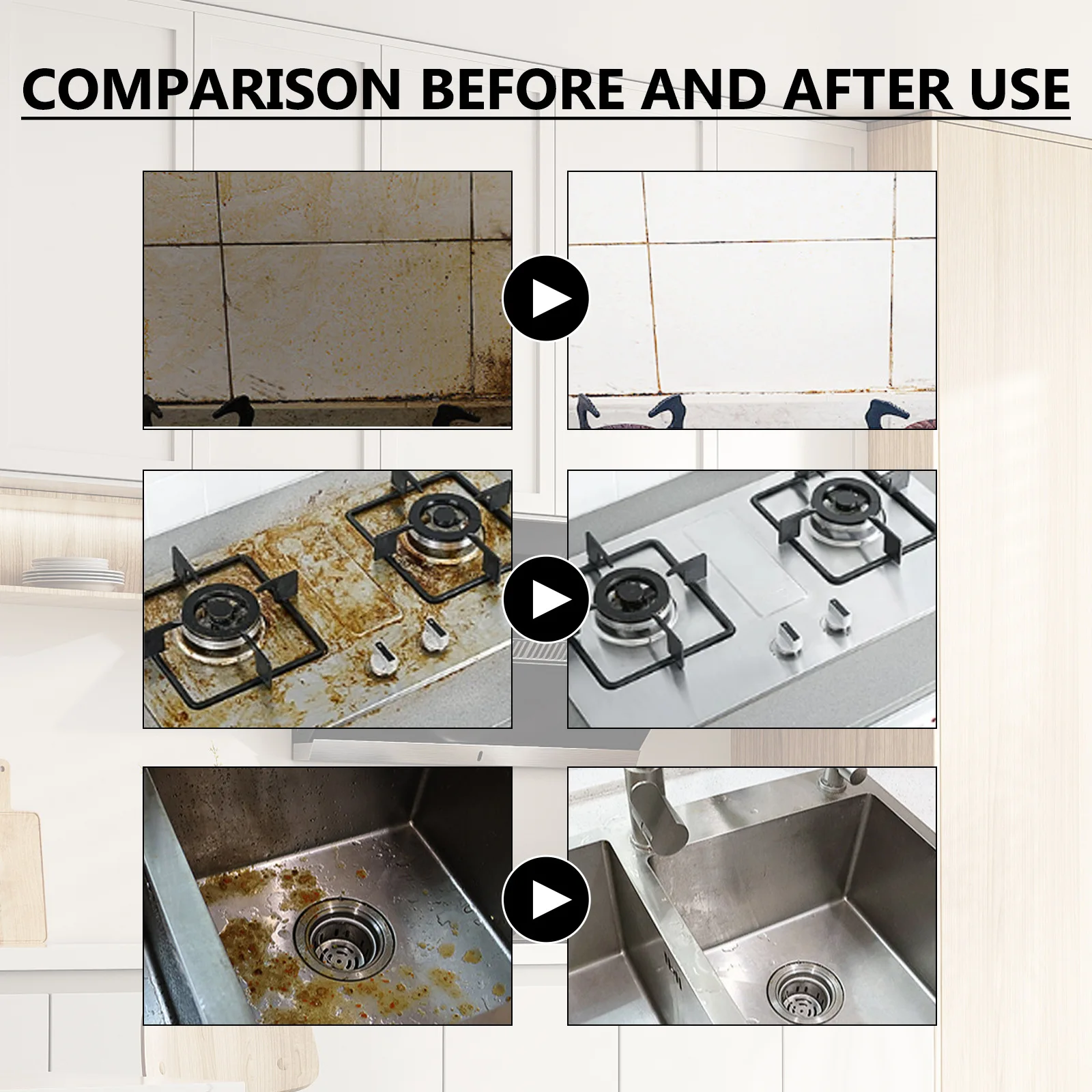 Kitchen Foaming Greasy Cleaner Range Hood Heavy Oil Removal Household Stove Oven Degreaser Multipurpose Oil Stain Bubble Cleaner 3