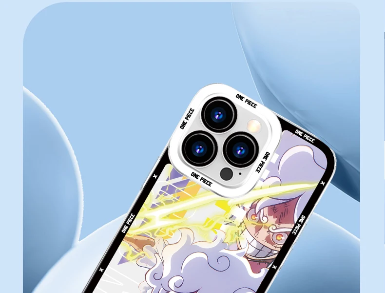 Anime One Piece Clear Case for iPhone 15 14 11 Pro Max 13 12 Mini XR XS X 8 7 6 6S Plus SE 2020 Soft Silicone Shockproof Cover