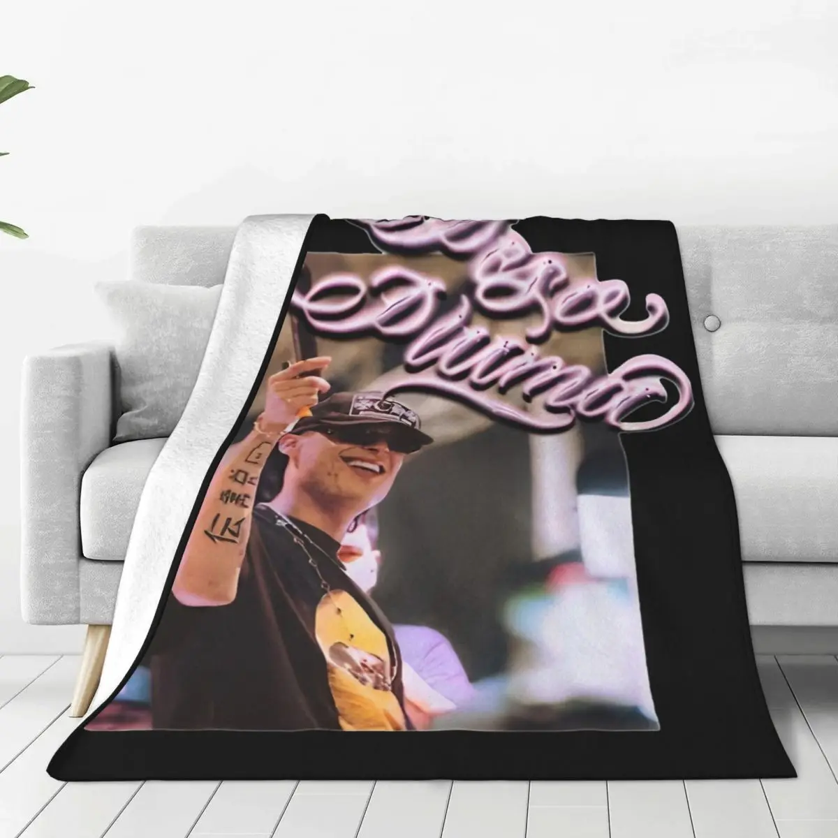 Peso Pluma Ella Baila Sola 플리스 담요, 소파 침구 라운지용 빈티지 던지기 담요, 125x100cm