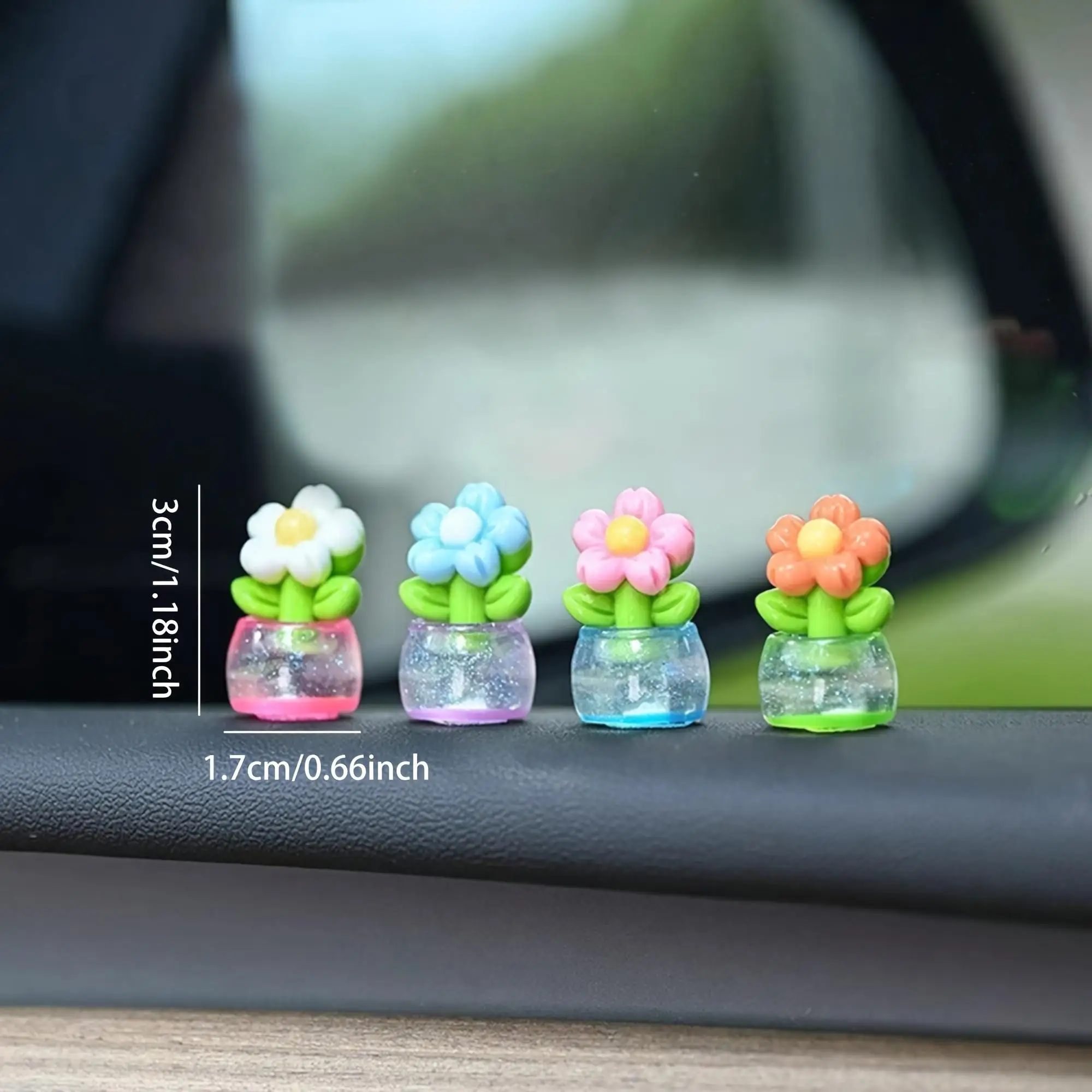 5 Exquisite Mini Flower Pots, Perfect for Car, Home, or Desktop Decorations. A Unique Little Gift That Adds a Touch of Elegance. - 3