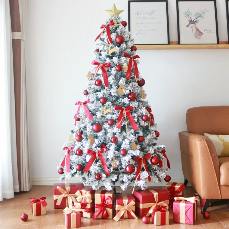 

Luxury New Year Christmas Tree Set Ornaments 1.5m 1.8m Encrypted Artificial Christmas Tree Family for Kids Gift Home Decor