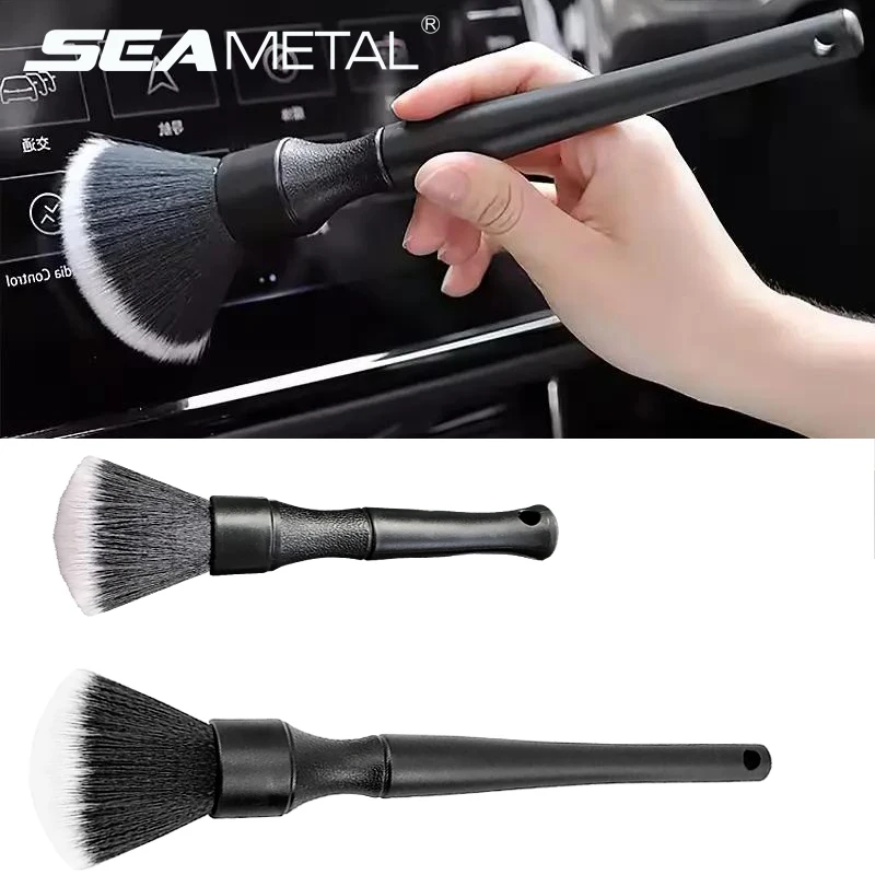SEAMETAL Car Interior Cleaning Brush Soft Bristle Auto Air Outlet Detailing Brush Set Dust Removal Brushes for Car Clean Tools