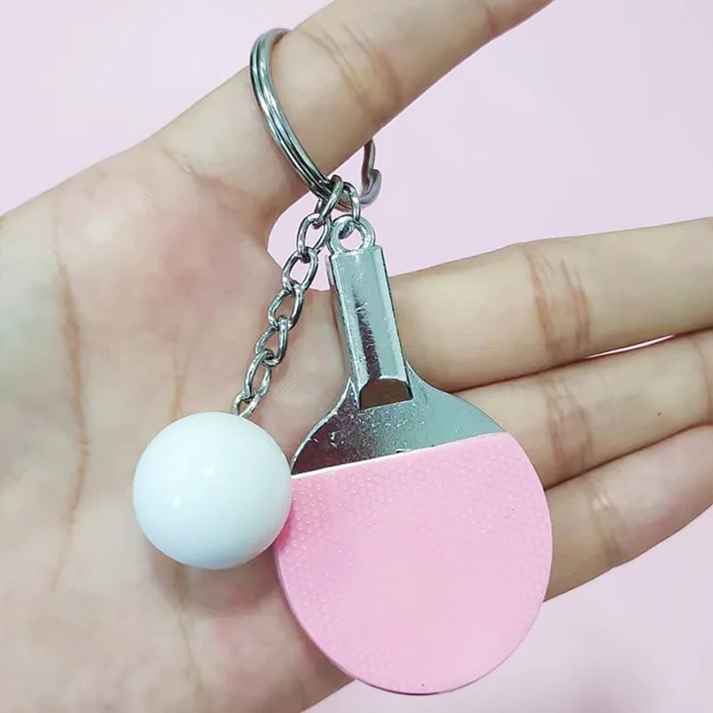 Porte-clés Mini Raquette De Tennis - Pendentif Sport - Décoration - Cadeau