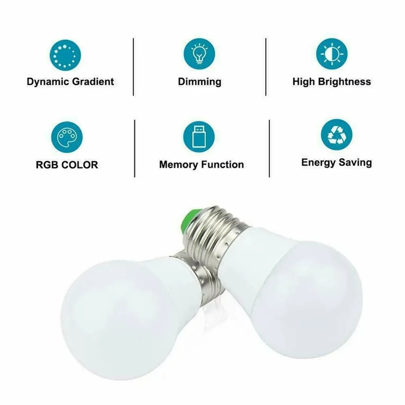 New Changing Lamp Ir Remote Control Dimmable Light Led Lamp Smart Life Light Bulb For Home Decoration