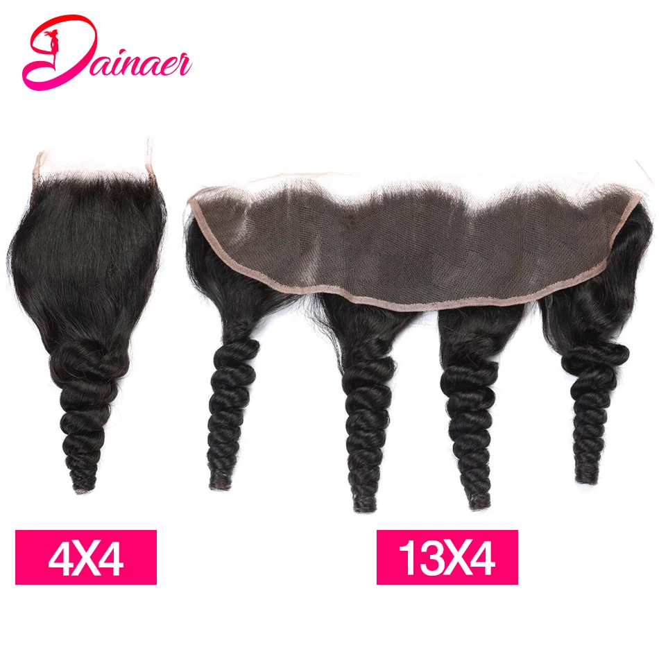 Vietnamese Human Hair Lace Closure 13x4 Loose Wave Frontal 100%Human Remy Hair 4x4 Closure Natural Color Loose Wave Only