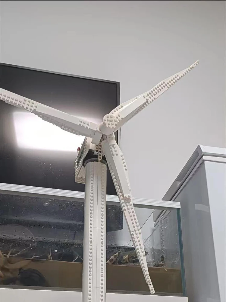 844PCS Creative Series Vestas Wind Turbine Building Blocks Electric Windmill Generator Model 10268 Bricks Toys For Boy Kids Gift