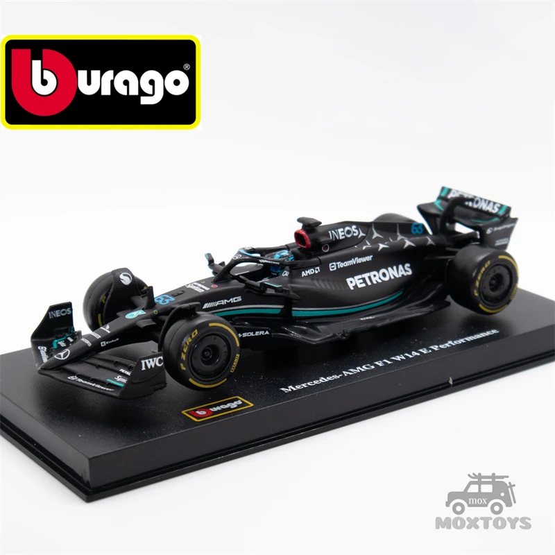 

Bburago 1:43 MB Petronas F1 Team W14 (2023) #44 Lewis Hamilton / #63 George Russell-black Model Car