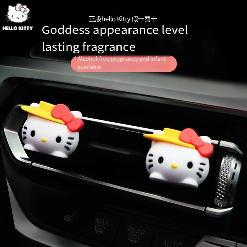 

Sanrio Kawaii Hello Kitty Anime Car Perfume Car Decoration Exhaust Port Car Freshener Fresheners Clip Parfum Perfume Diffuser 23
