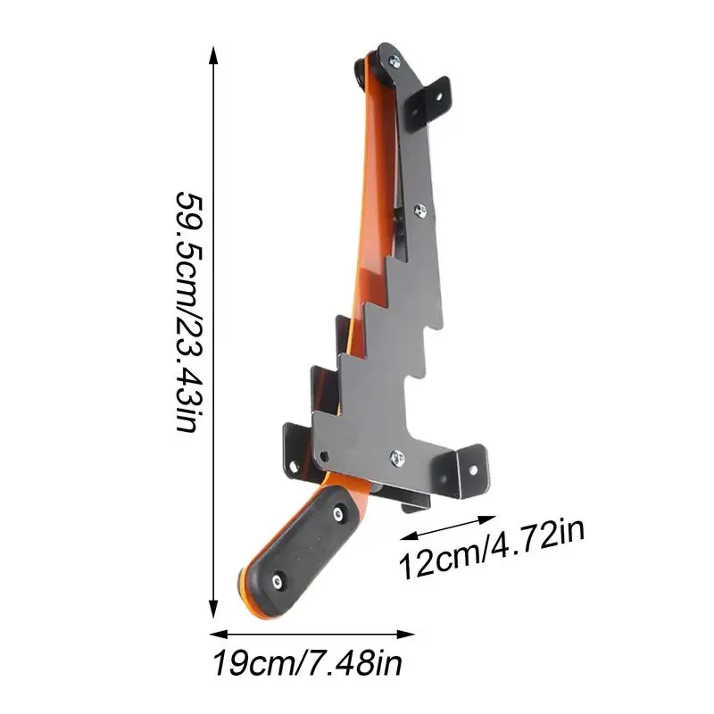 Spaccalegna A Parete In Acciaio Carbonio - Manuale Con Guanti E Sacco Per Legna Da Ardere - Foto 11