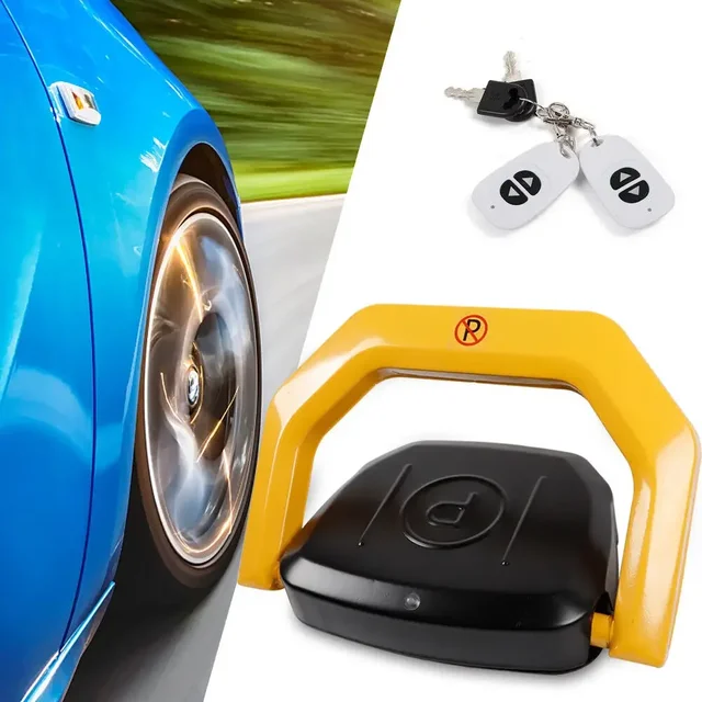 Driveway Security Car Barrier Lock Remote 30m Folding Automatic Parking Lock Without LED Light 2