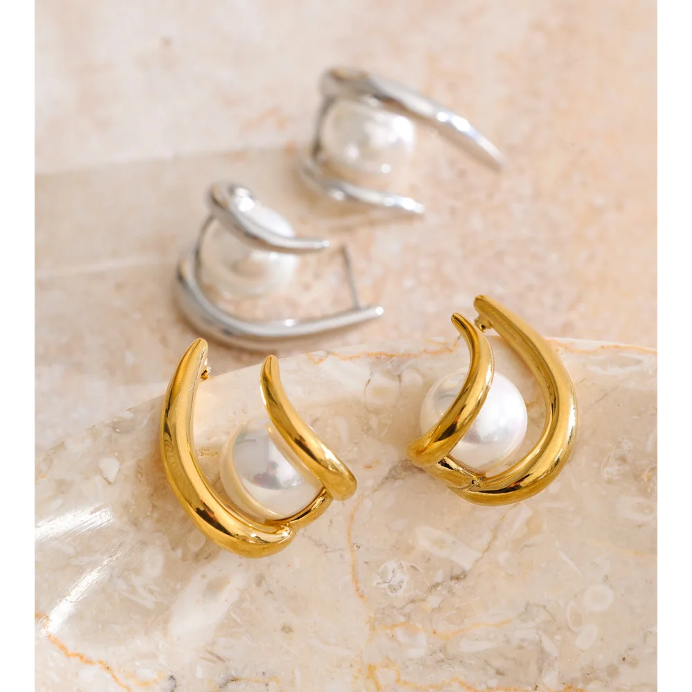 Yhpup Earrings Simulated Pearls