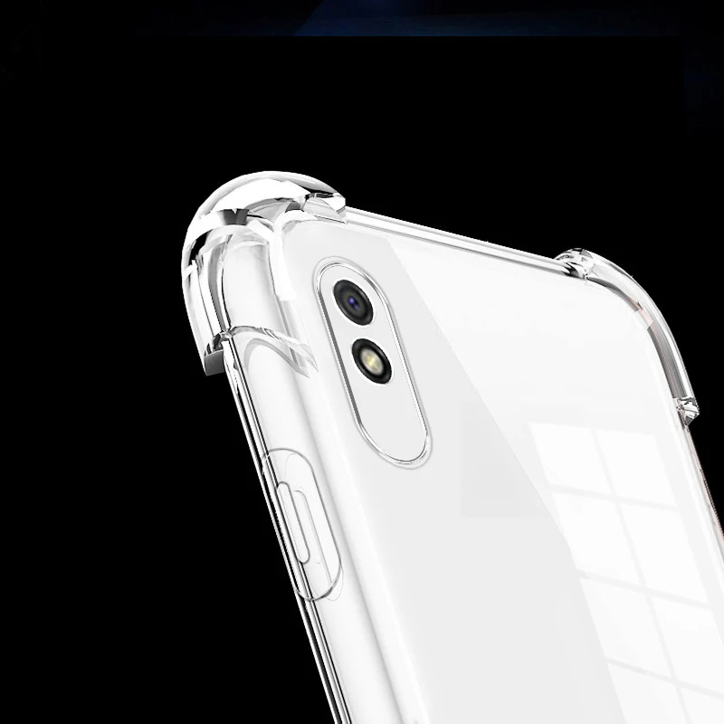 Durable Clear Transparent Silicone Shockproof Soft Back Cover