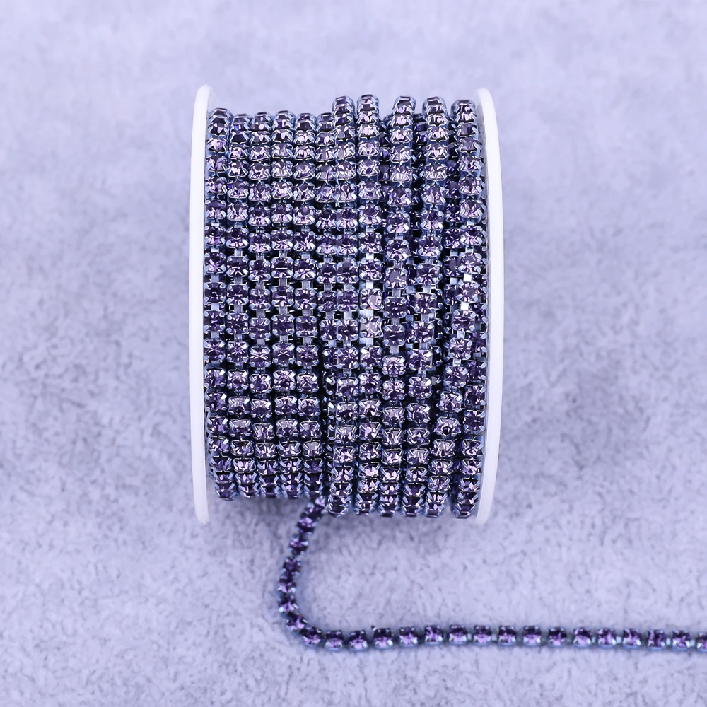 Radiant Gold Rhinestone Decorative Crystal Trim