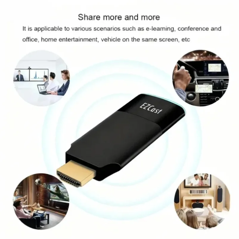Ezcast2 5G HDMI-Compatible Wireless Display Dongle for IOS Android Phone PC