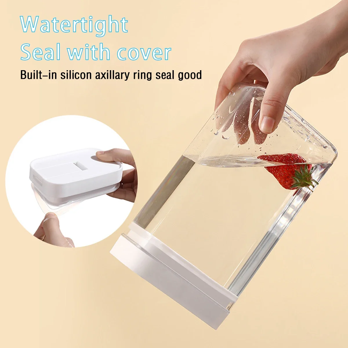 Pasta Storage Box Transparent Plastic Grain Seal Tank Spaghetti Storage Container Moisture-Proof Snack Jar Kitchen Food Tank 3