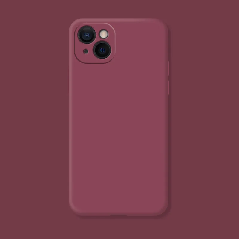 Premium Shockproof TPU Liquid Silicone Protective Phone Back Case - Original Cover