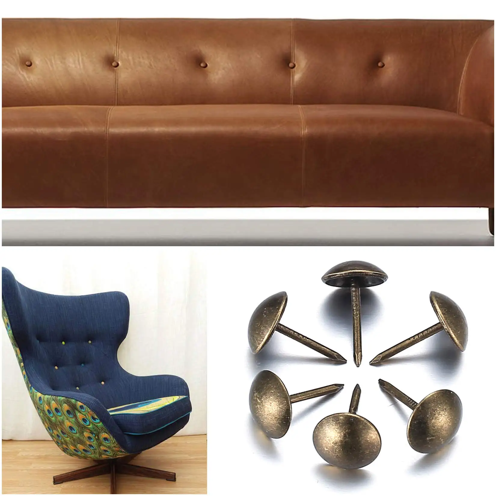 200Pcs Black Upholstery Tacks 9mm Antique Metal Thumb Nails - View #11