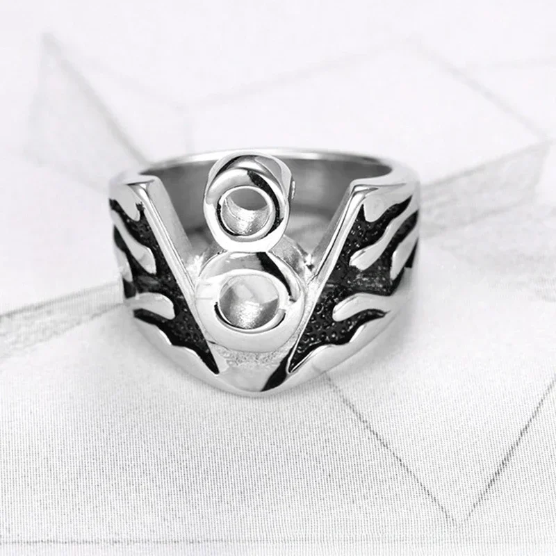 

Fashion Personality 8-shaped Men's Flame 316 Stainless Steel Rings Size 8-13