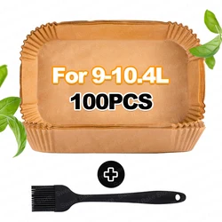 Enhanced Air Fryer Accessories Set with Baking Paper & Oil Brush (100Pcs Set)