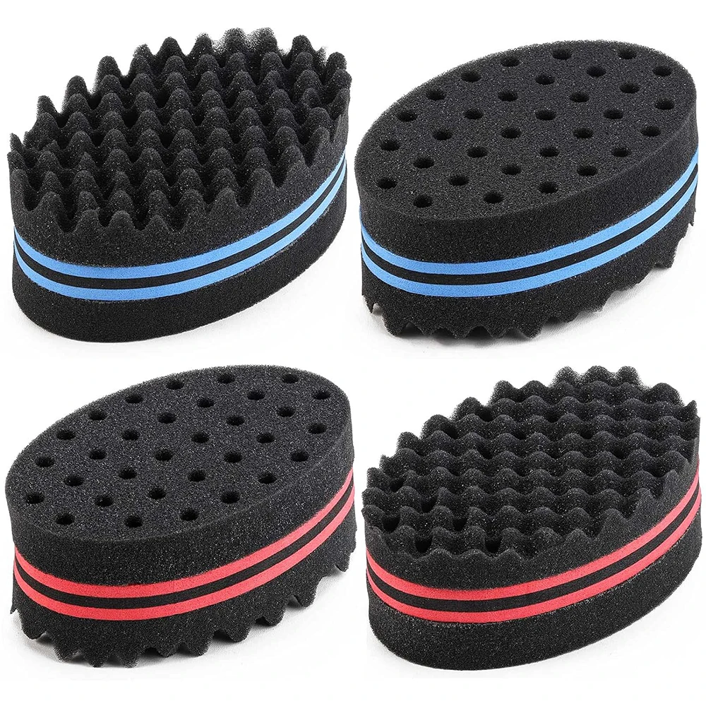 Small Holes Hair Twist Sponge, Barber Curl Sponge Brushes for Dreads Locking Afro Curl Coil Comb Care Tool