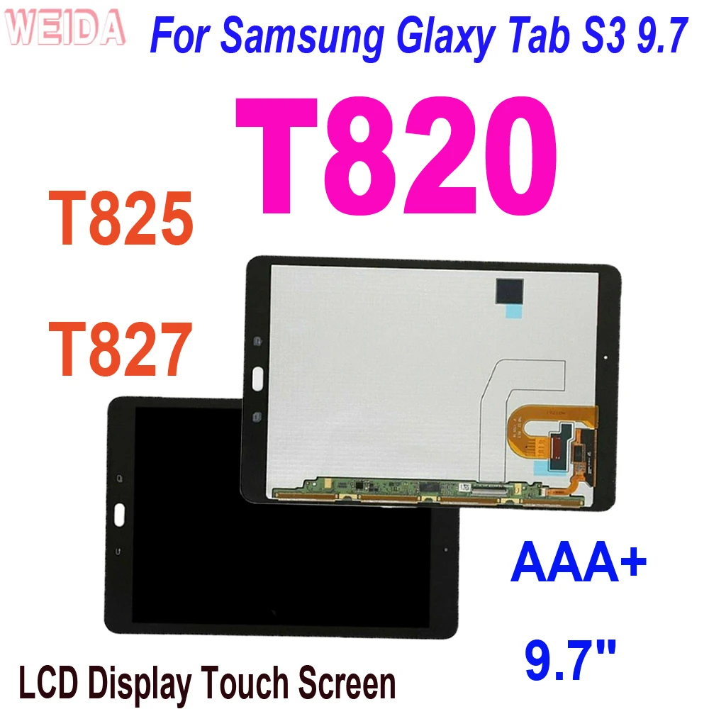 

9.7" Original LCD For Samsung Glaxy Tab S3 9.7 T820 T825 T827 LCD Display Touch Screen Digitizer Assembly for Samsung T820 LCD