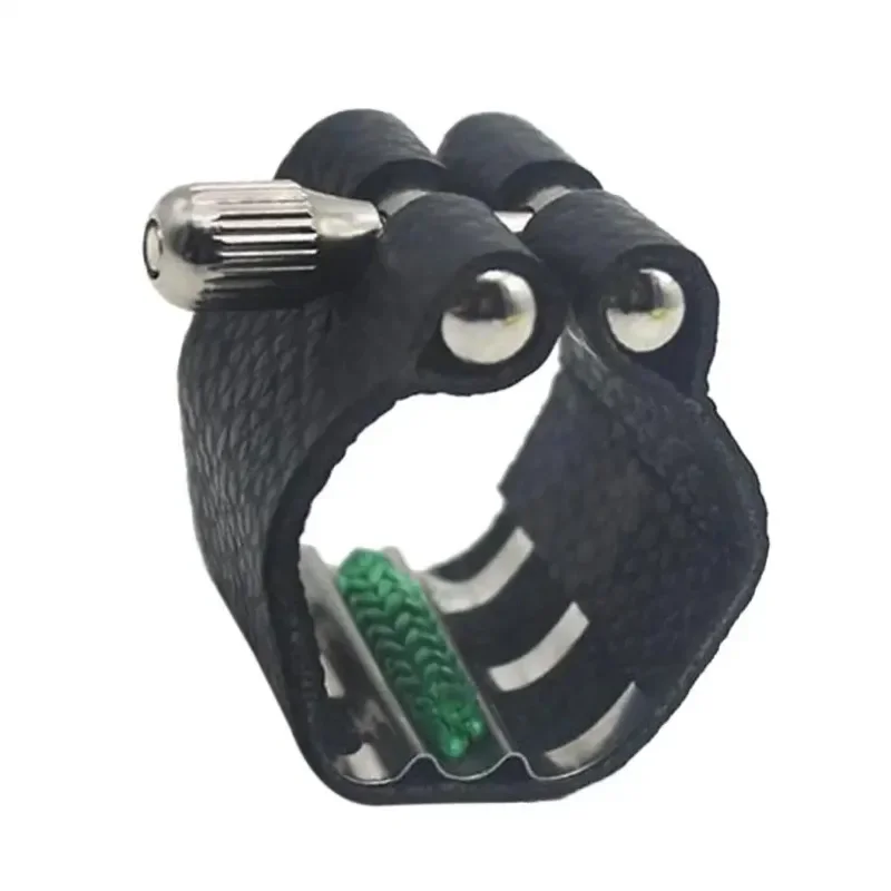 1Pc PU Leather Soprano B Clarinet Rubber Mouthpiece Ligature Musical Wind Instrument Parts Saxophone accessories